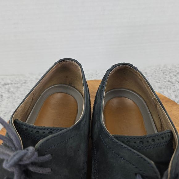 Cole Haan OriginalGrand Modern Blue Leather Wingtip Casual Oxford Mens 12 W Wide - Picture 12 of 14